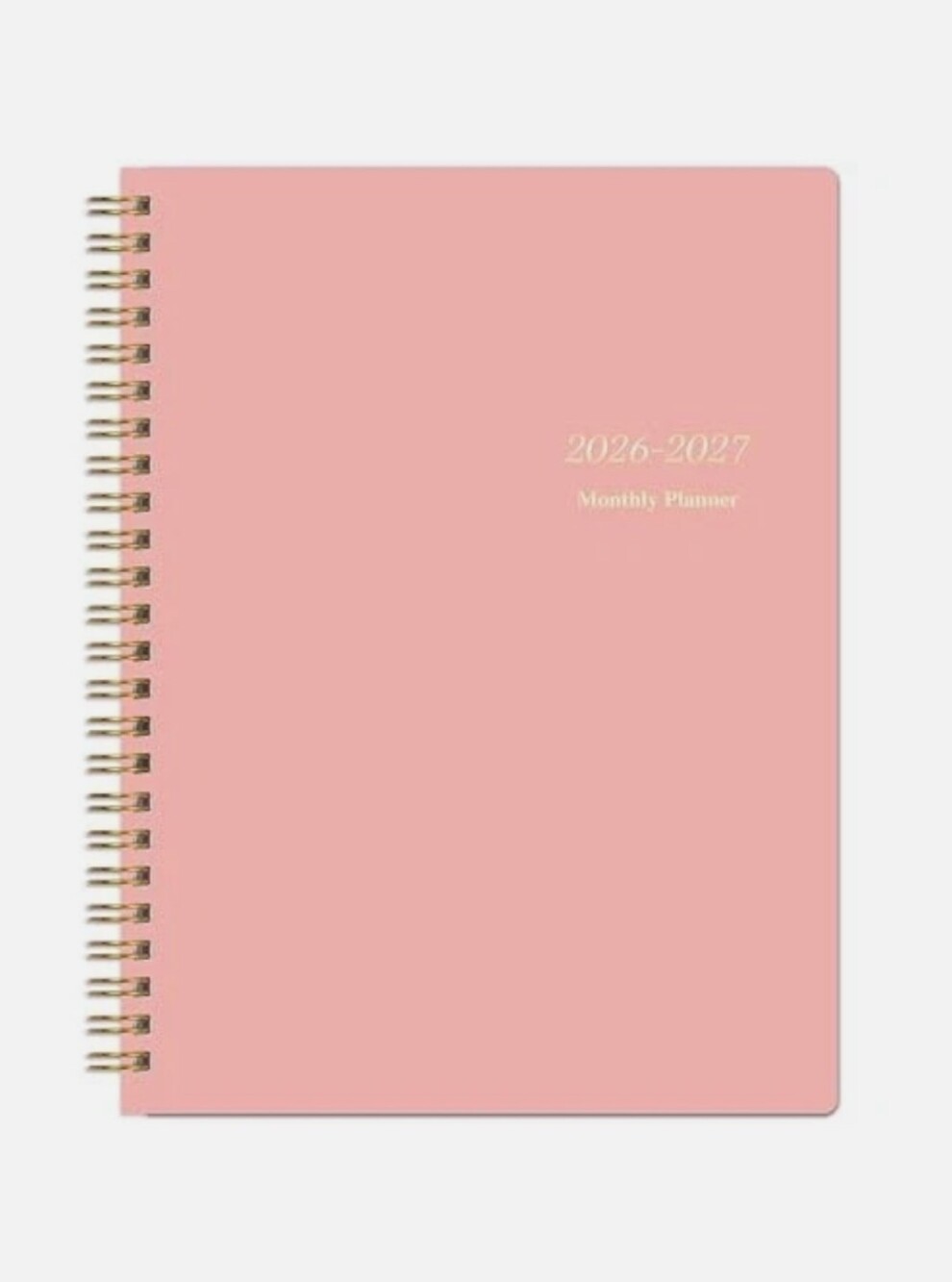 Monthly Planner 2026-2027, Jan 2026 - Dec 2027, 2 Year Calendar 2026-2027 Pink